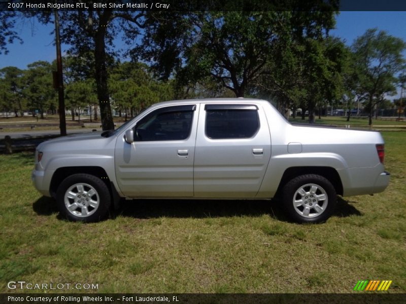 Billet Silver Metallic / Gray 2007 Honda Ridgeline RTL