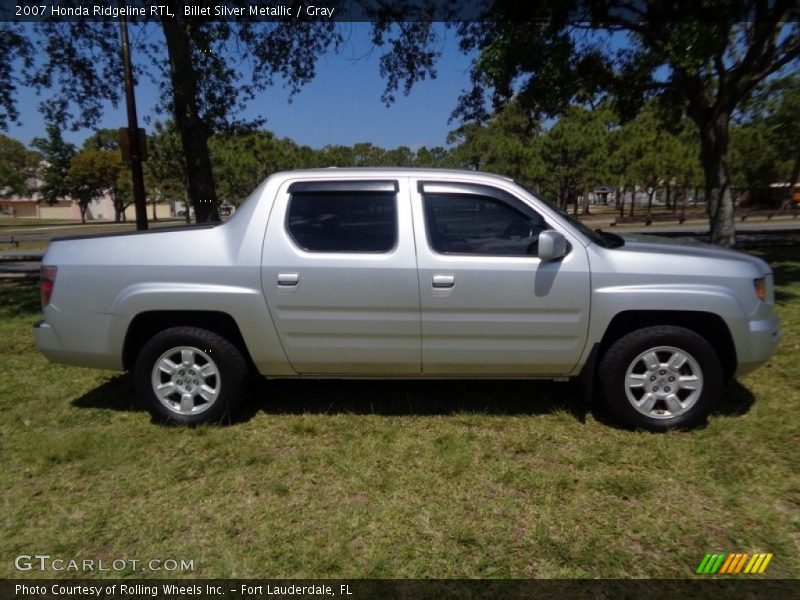 Billet Silver Metallic / Gray 2007 Honda Ridgeline RTL