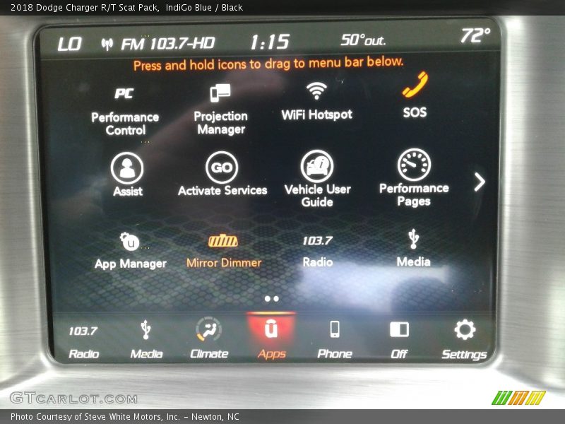 IndiGo Blue / Black 2018 Dodge Charger R/T Scat Pack