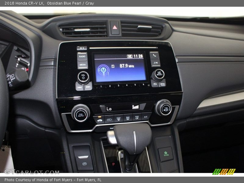 Obsidian Blue Pearl / Gray 2018 Honda CR-V LX