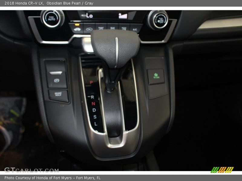 Obsidian Blue Pearl / Gray 2018 Honda CR-V LX