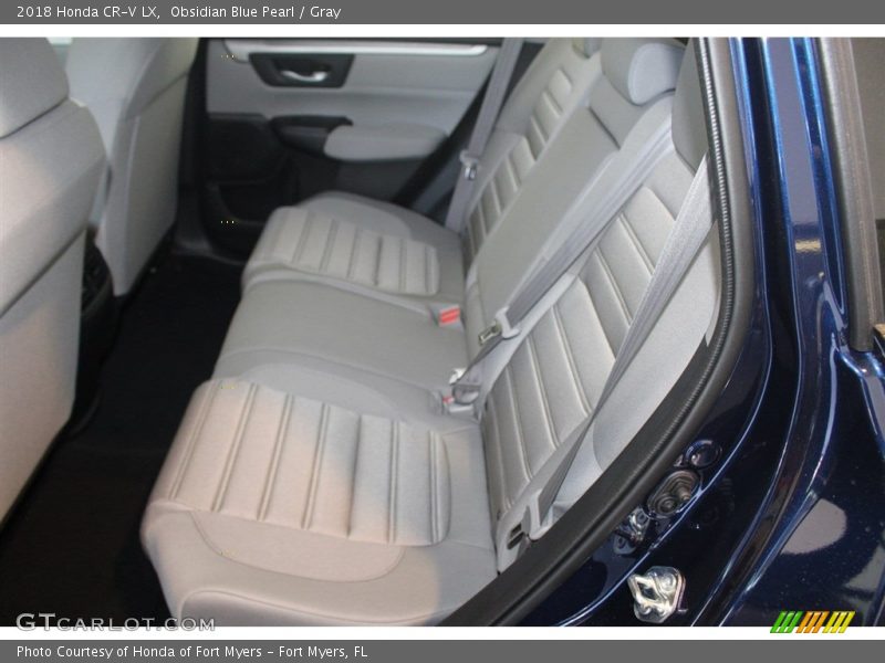 Obsidian Blue Pearl / Gray 2018 Honda CR-V LX