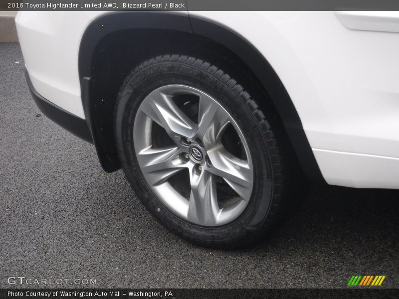 Blizzard Pearl / Black 2016 Toyota Highlander Limited AWD