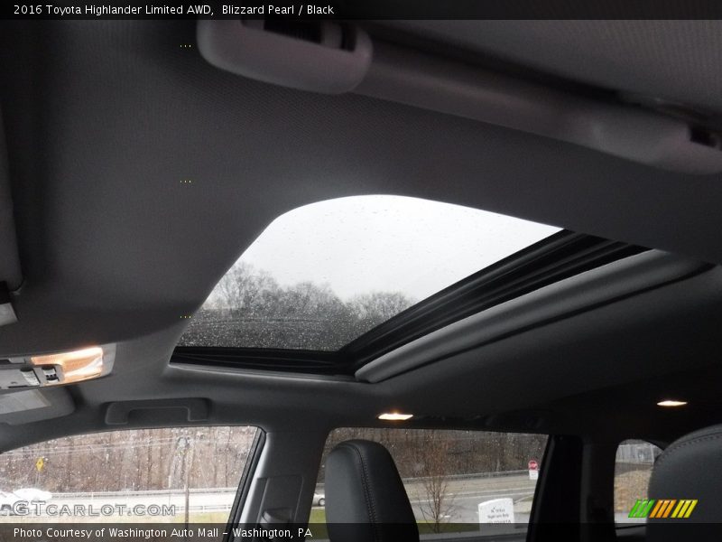 Blizzard Pearl / Black 2016 Toyota Highlander Limited AWD