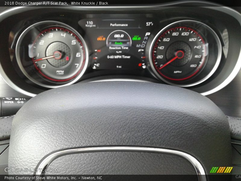 White Knuckle / Black 2018 Dodge Charger R/T Scat Pack