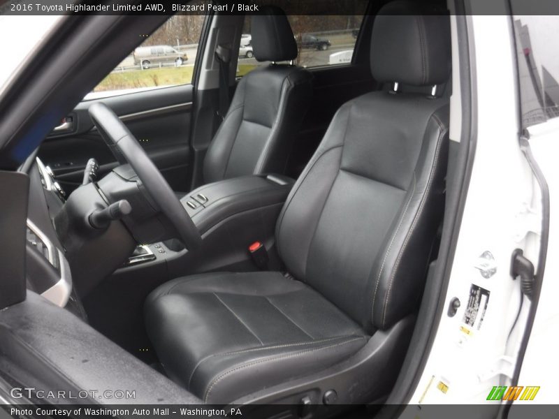 Blizzard Pearl / Black 2016 Toyota Highlander Limited AWD