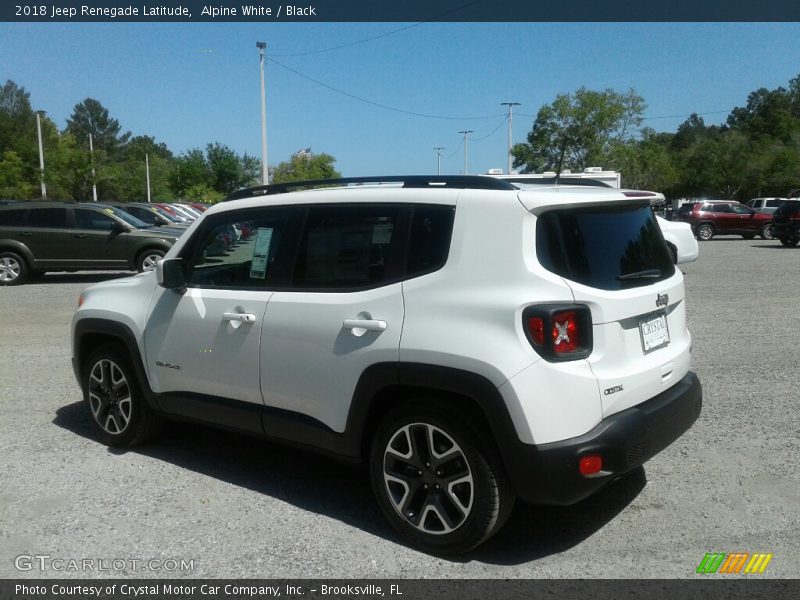 Alpine White / Black 2018 Jeep Renegade Latitude