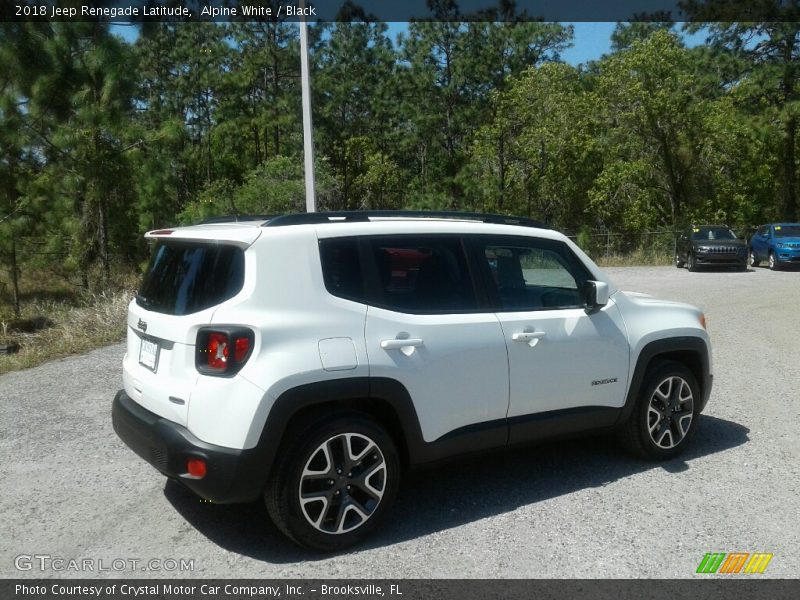 Alpine White / Black 2018 Jeep Renegade Latitude