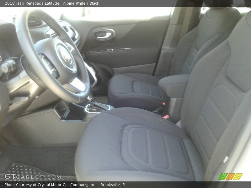 Alpine White / Black 2018 Jeep Renegade Latitude