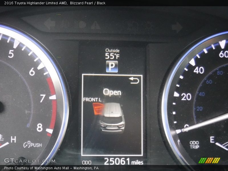Blizzard Pearl / Black 2016 Toyota Highlander Limited AWD