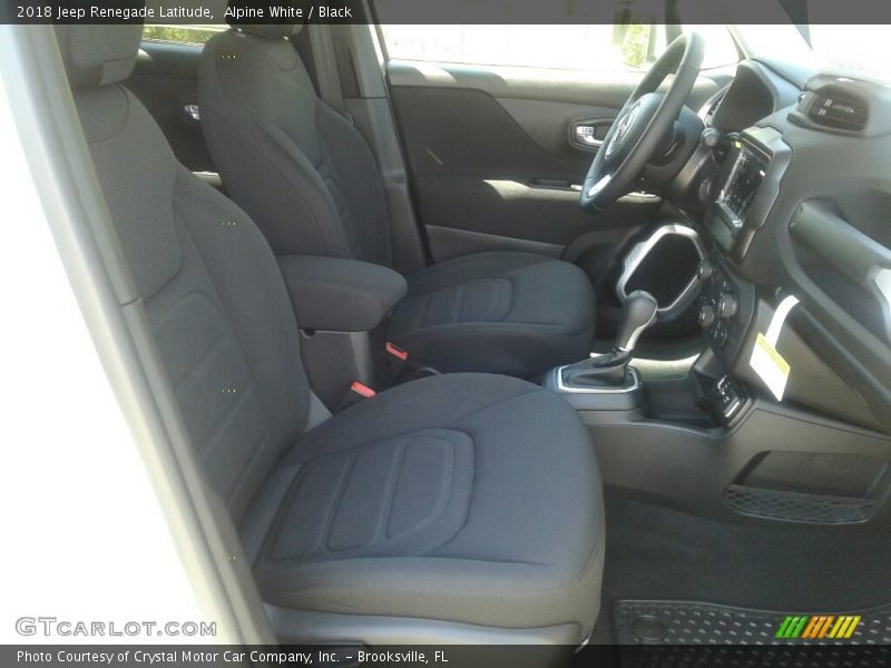Alpine White / Black 2018 Jeep Renegade Latitude