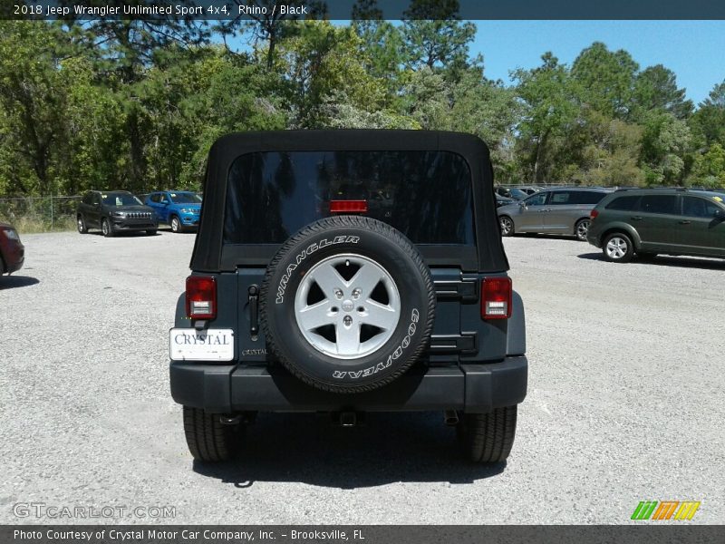 Rhino / Black 2018 Jeep Wrangler Unlimited Sport 4x4