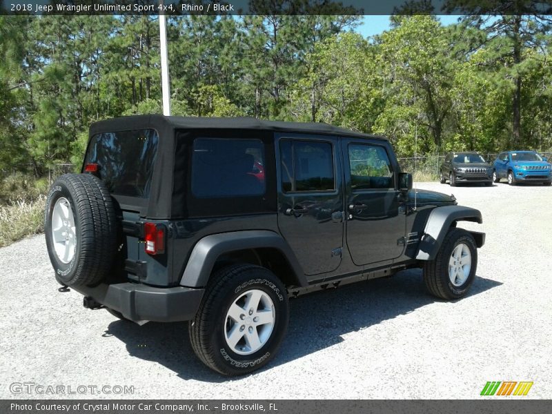 Rhino / Black 2018 Jeep Wrangler Unlimited Sport 4x4