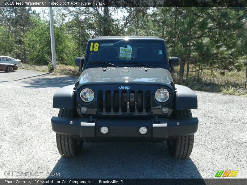 Rhino / Black 2018 Jeep Wrangler Unlimited Sport 4x4