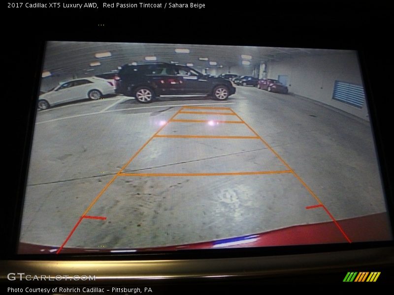 Red Passion Tintcoat / Sahara Beige 2017 Cadillac XT5 Luxury AWD