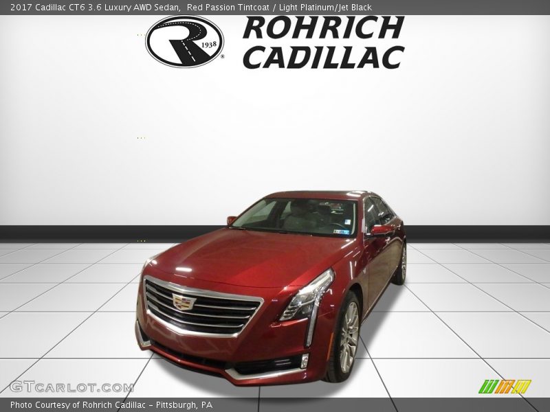 Red Passion Tintcoat / Light Platinum/Jet Black 2017 Cadillac CT6 3.6 Luxury AWD Sedan