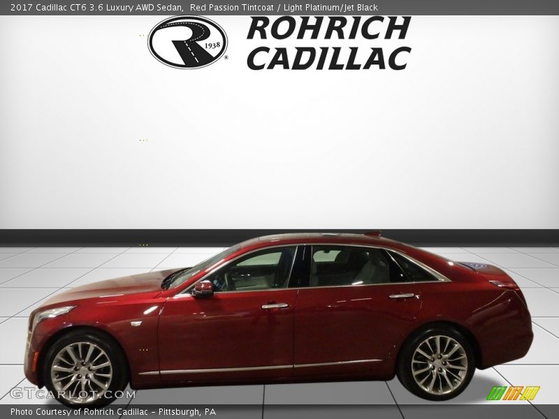 Red Passion Tintcoat / Light Platinum/Jet Black 2017 Cadillac CT6 3.6 Luxury AWD Sedan