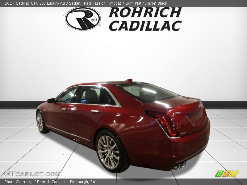 Red Passion Tintcoat / Light Platinum/Jet Black 2017 Cadillac CT6 3.6 Luxury AWD Sedan