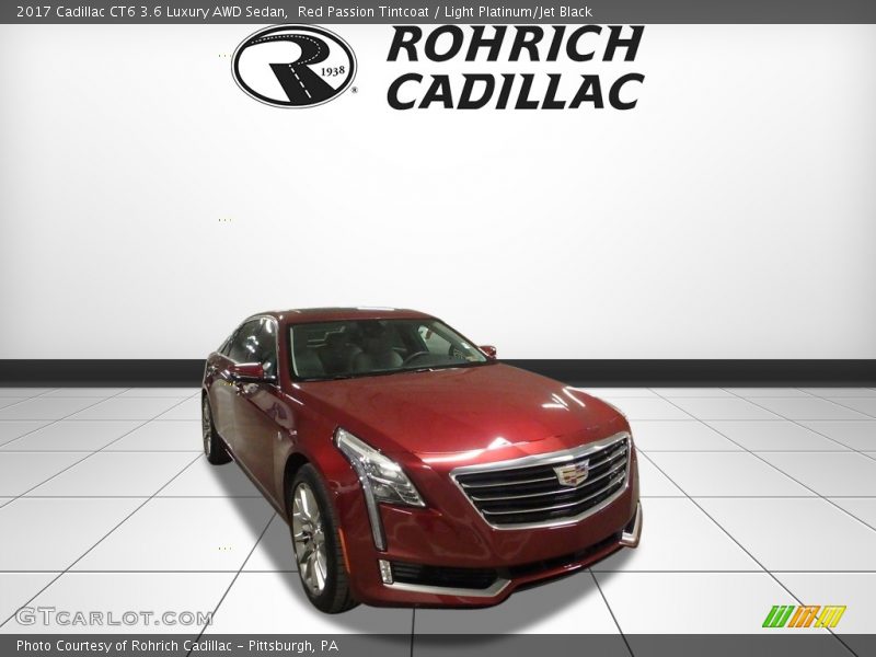 Red Passion Tintcoat / Light Platinum/Jet Black 2017 Cadillac CT6 3.6 Luxury AWD Sedan