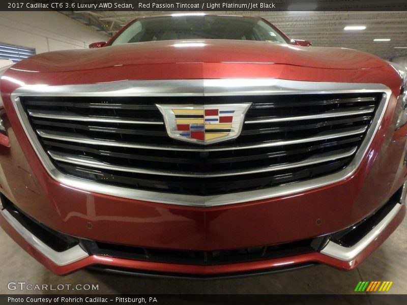 Red Passion Tintcoat / Light Platinum/Jet Black 2017 Cadillac CT6 3.6 Luxury AWD Sedan