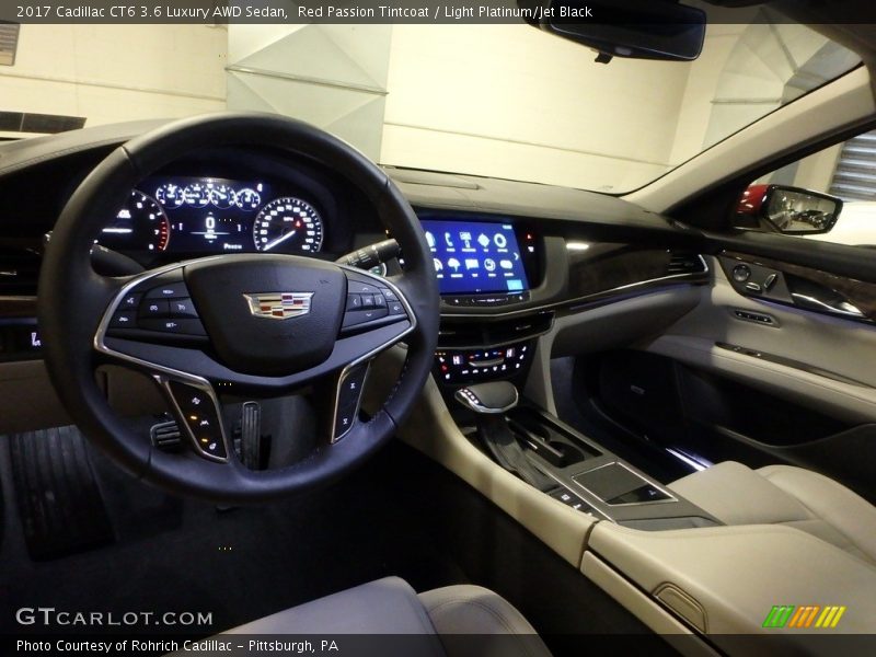 Red Passion Tintcoat / Light Platinum/Jet Black 2017 Cadillac CT6 3.6 Luxury AWD Sedan