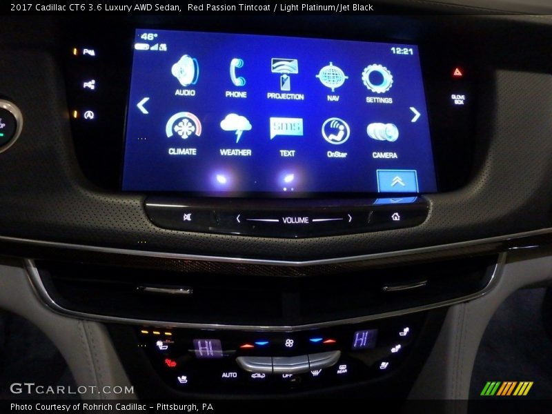 Red Passion Tintcoat / Light Platinum/Jet Black 2017 Cadillac CT6 3.6 Luxury AWD Sedan