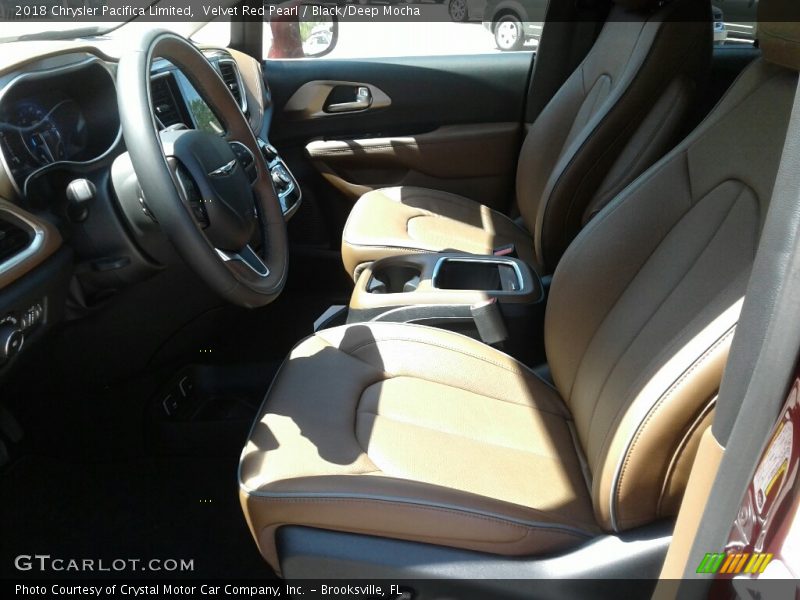 Velvet Red Pearl / Black/Deep Mocha 2018 Chrysler Pacifica Limited