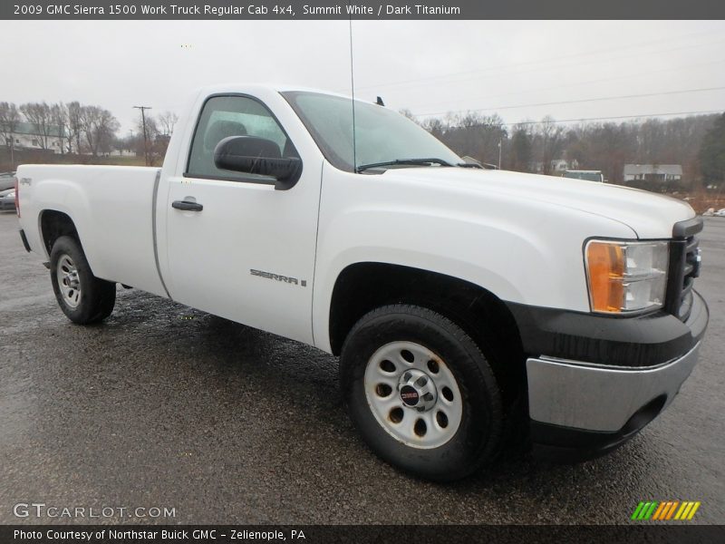 Summit White / Dark Titanium 2009 GMC Sierra 1500 Work Truck Regular Cab 4x4