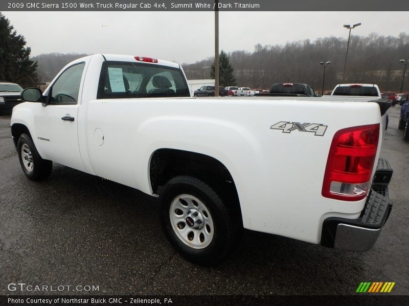 Summit White / Dark Titanium 2009 GMC Sierra 1500 Work Truck Regular Cab 4x4