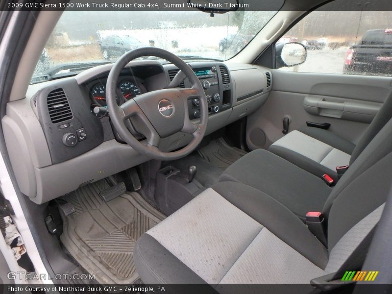 Summit White / Dark Titanium 2009 GMC Sierra 1500 Work Truck Regular Cab 4x4