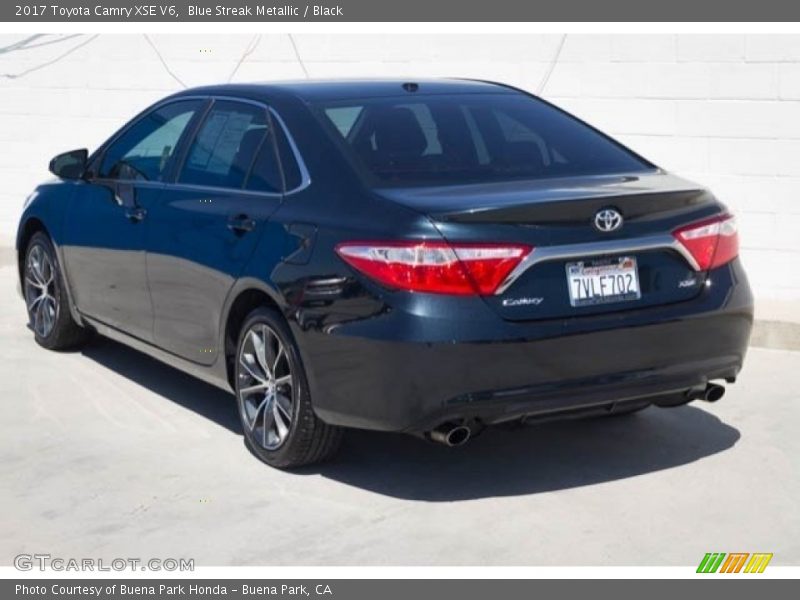 Blue Streak Metallic / Black 2017 Toyota Camry XSE V6