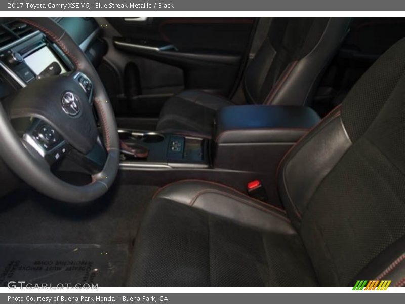 Blue Streak Metallic / Black 2017 Toyota Camry XSE V6
