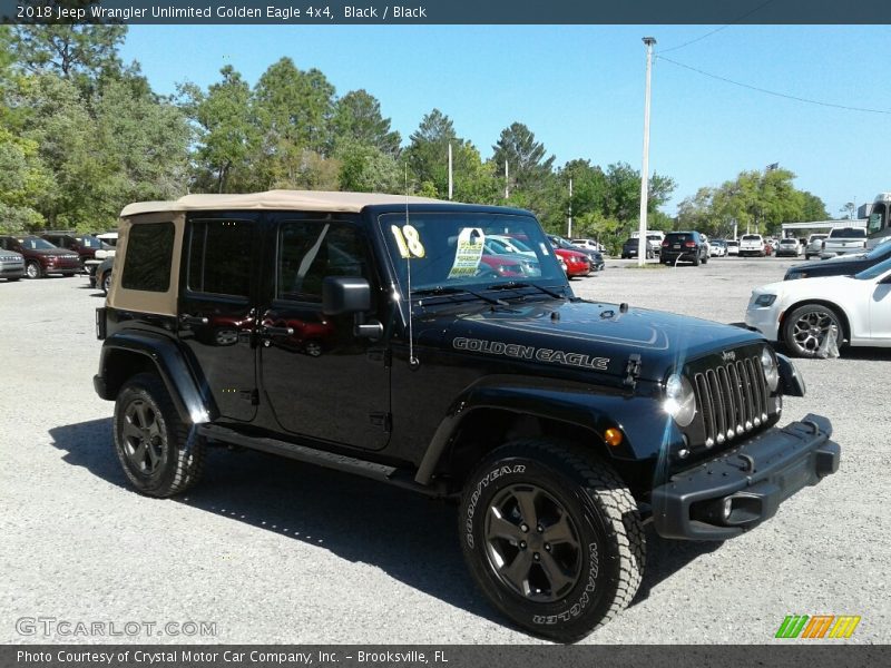 Black / Black 2018 Jeep Wrangler Unlimited Golden Eagle 4x4