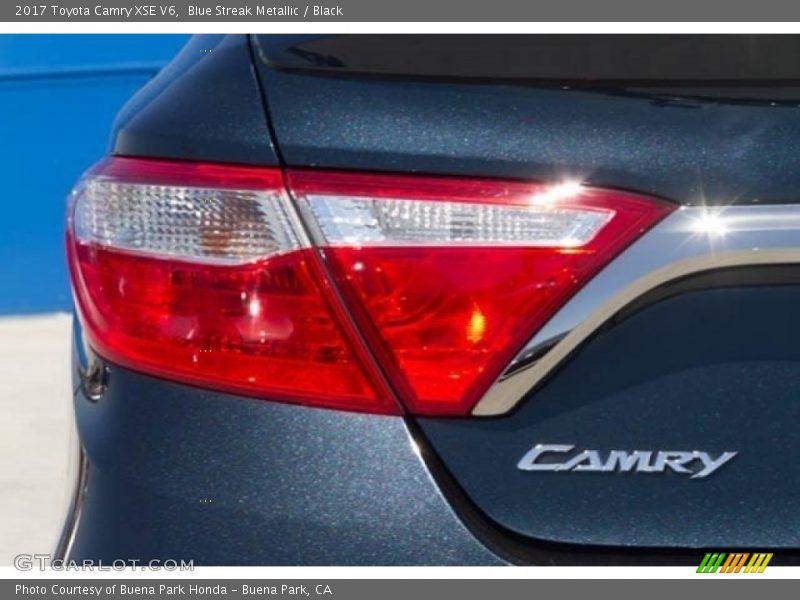 Blue Streak Metallic / Black 2017 Toyota Camry XSE V6