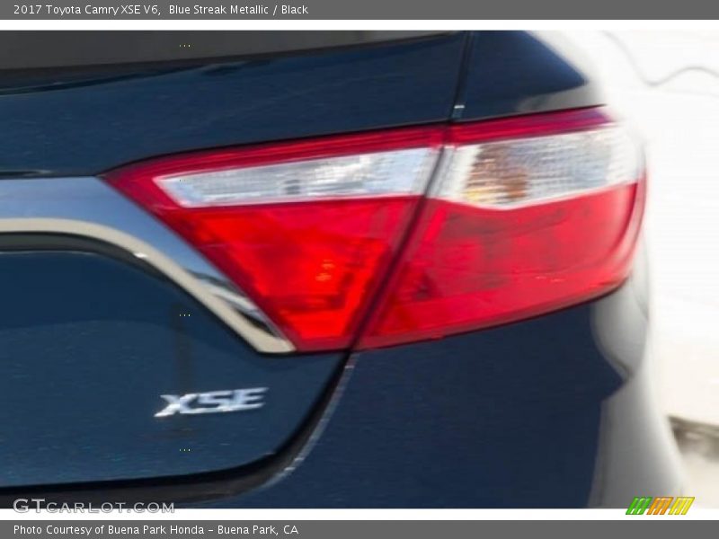 Blue Streak Metallic / Black 2017 Toyota Camry XSE V6