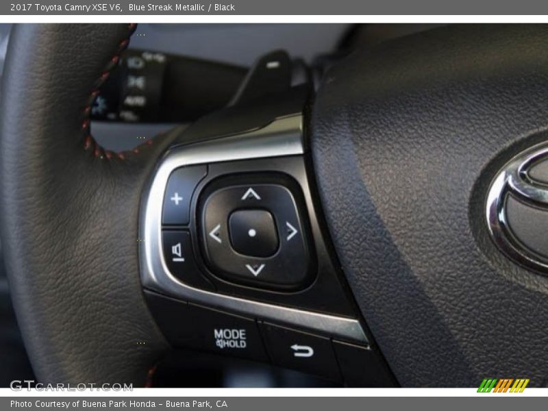 Blue Streak Metallic / Black 2017 Toyota Camry XSE V6