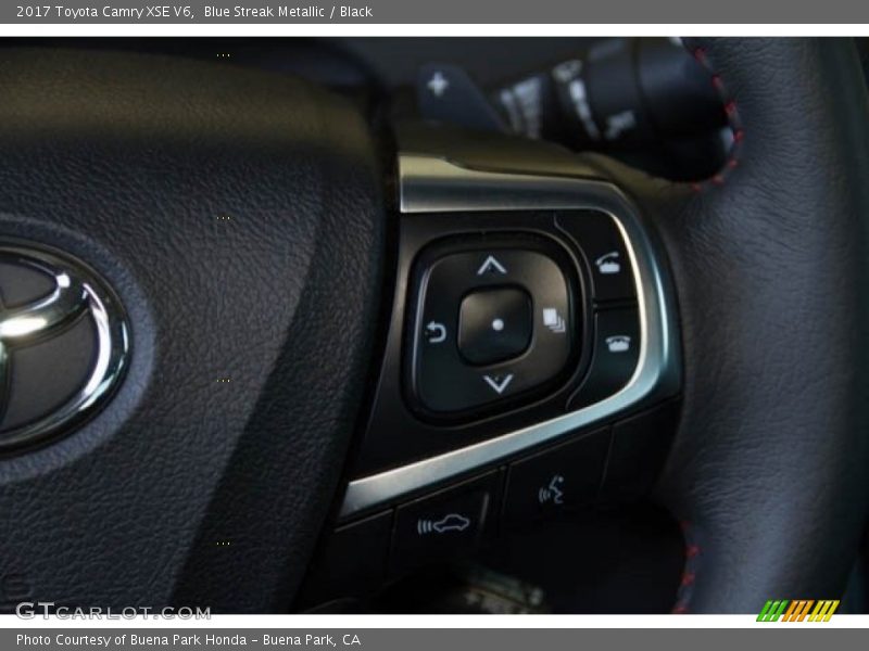 Blue Streak Metallic / Black 2017 Toyota Camry XSE V6