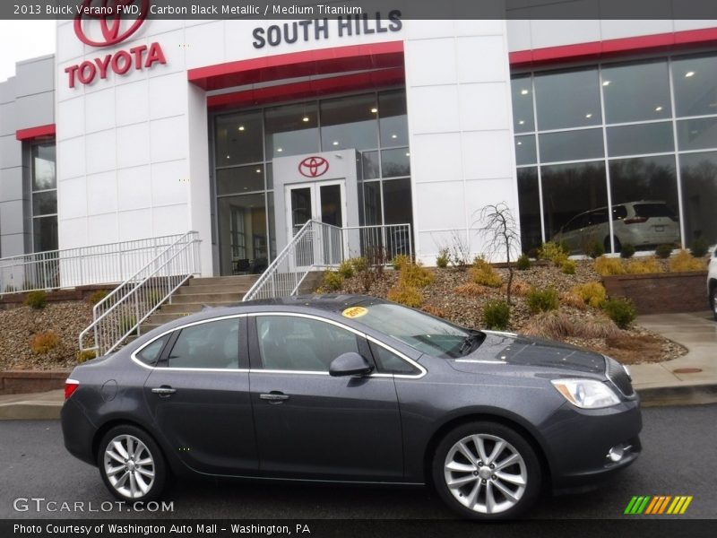 Carbon Black Metallic / Medium Titanium 2013 Buick Verano FWD