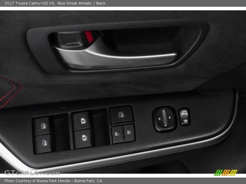 Blue Streak Metallic / Black 2017 Toyota Camry XSE V6