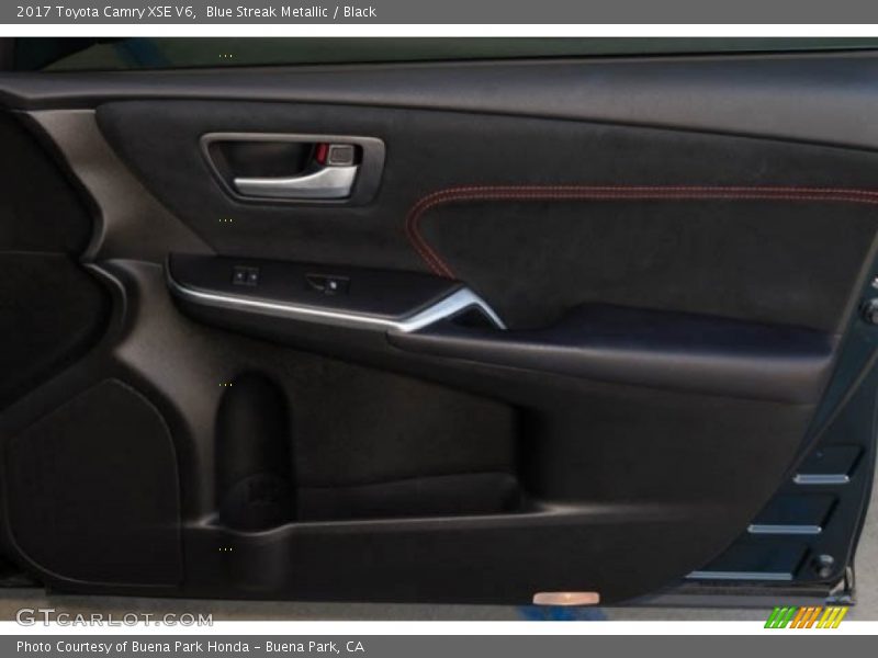 Blue Streak Metallic / Black 2017 Toyota Camry XSE V6