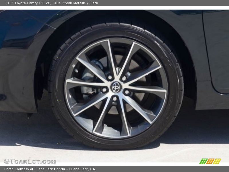 Blue Streak Metallic / Black 2017 Toyota Camry XSE V6