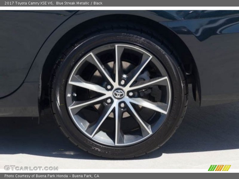 Blue Streak Metallic / Black 2017 Toyota Camry XSE V6