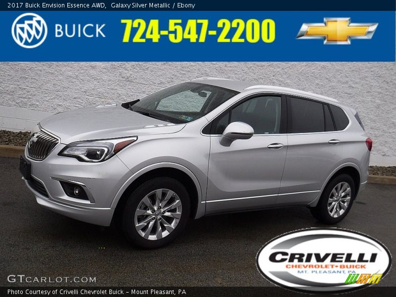 Galaxy Silver Metallic / Ebony 2017 Buick Envision Essence AWD