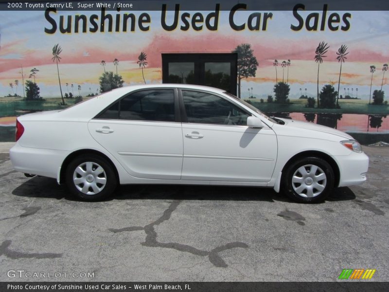 Super White / Stone 2002 Toyota Camry LE