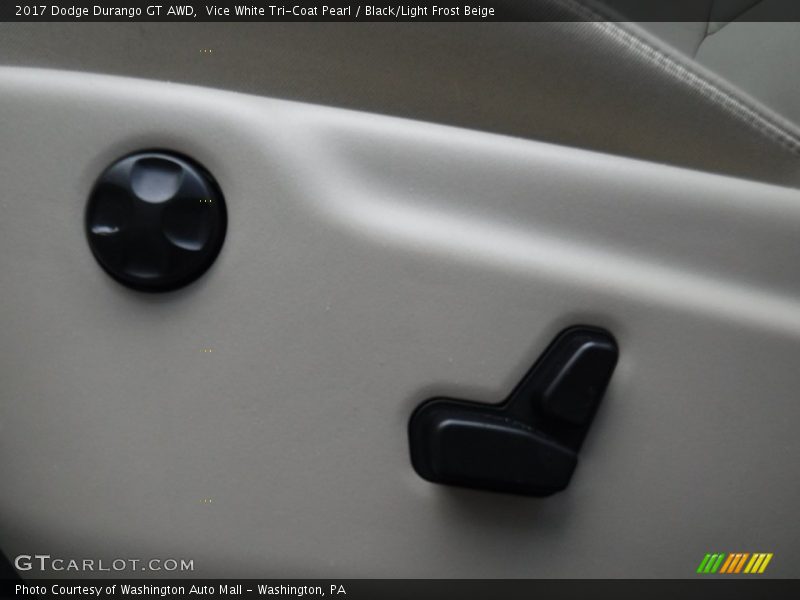 Vice White Tri-Coat Pearl / Black/Light Frost Beige 2017 Dodge Durango GT AWD