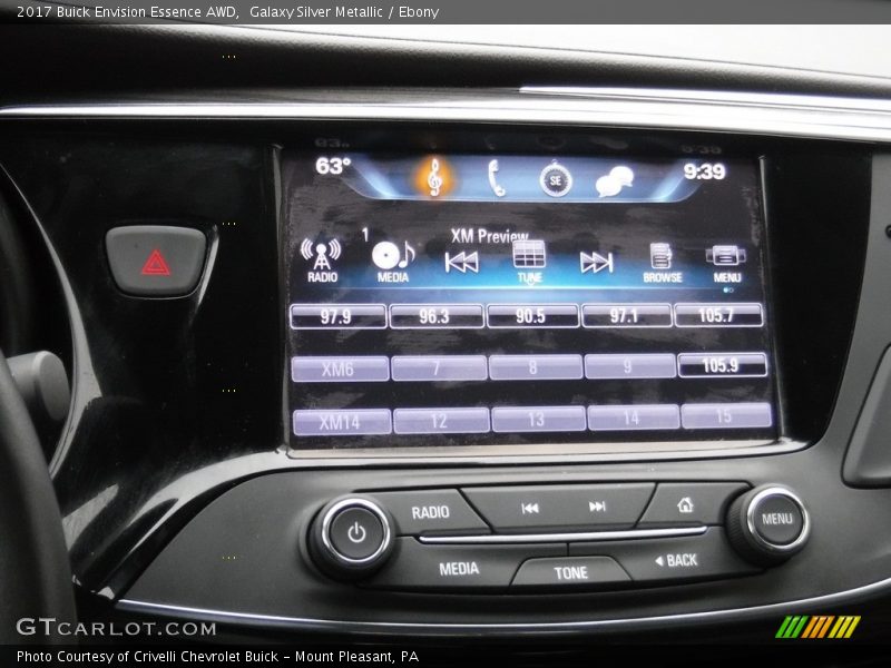 Galaxy Silver Metallic / Ebony 2017 Buick Envision Essence AWD