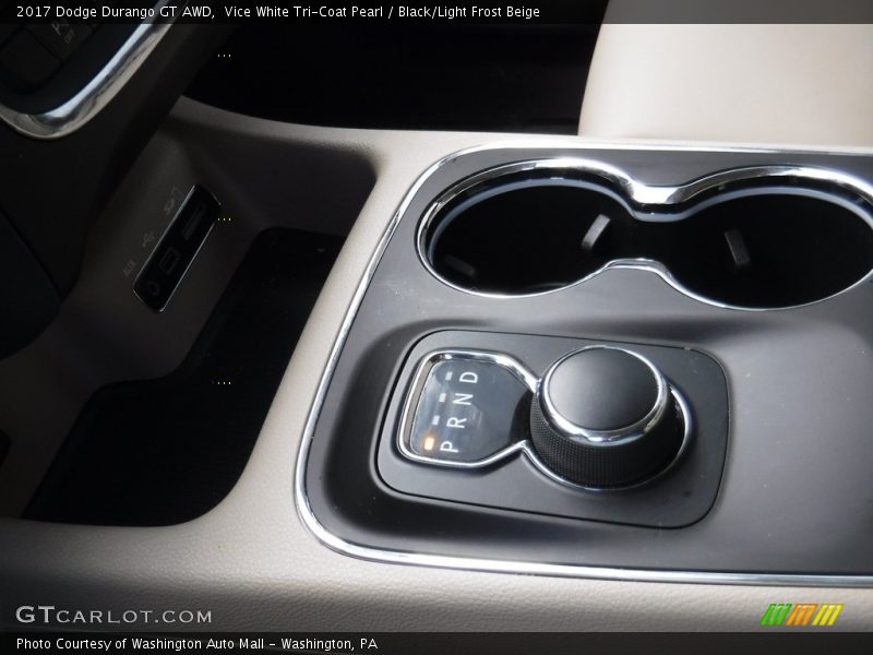 Vice White Tri-Coat Pearl / Black/Light Frost Beige 2017 Dodge Durango GT AWD