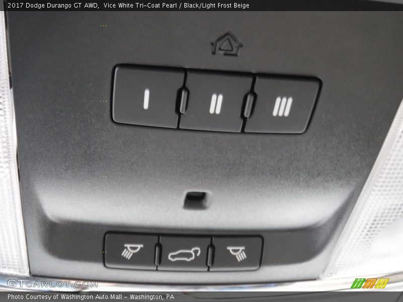 Vice White Tri-Coat Pearl / Black/Light Frost Beige 2017 Dodge Durango GT AWD