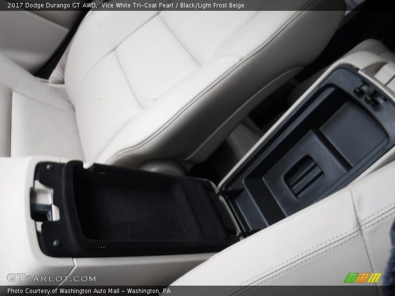 Vice White Tri-Coat Pearl / Black/Light Frost Beige 2017 Dodge Durango GT AWD