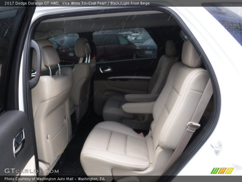 Vice White Tri-Coat Pearl / Black/Light Frost Beige 2017 Dodge Durango GT AWD